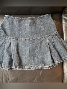DKNY Dark Denim Mini Skirt